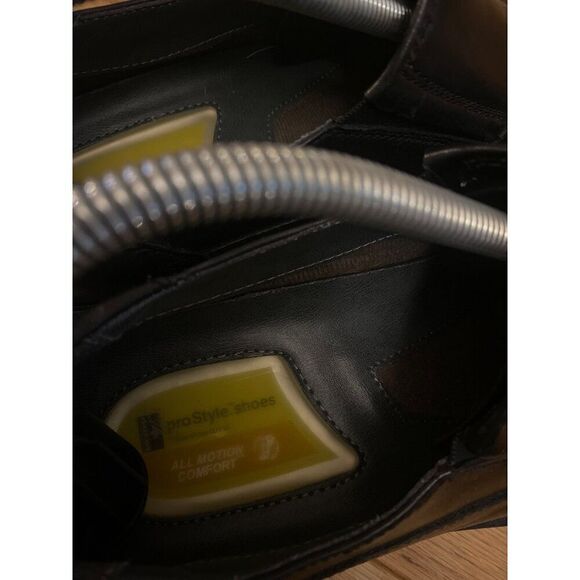 Men's Dockers ProStyle Shoes All Motion Comfort Black Leather Dress Shoes sz 8.5 - Picture 6 of 8
